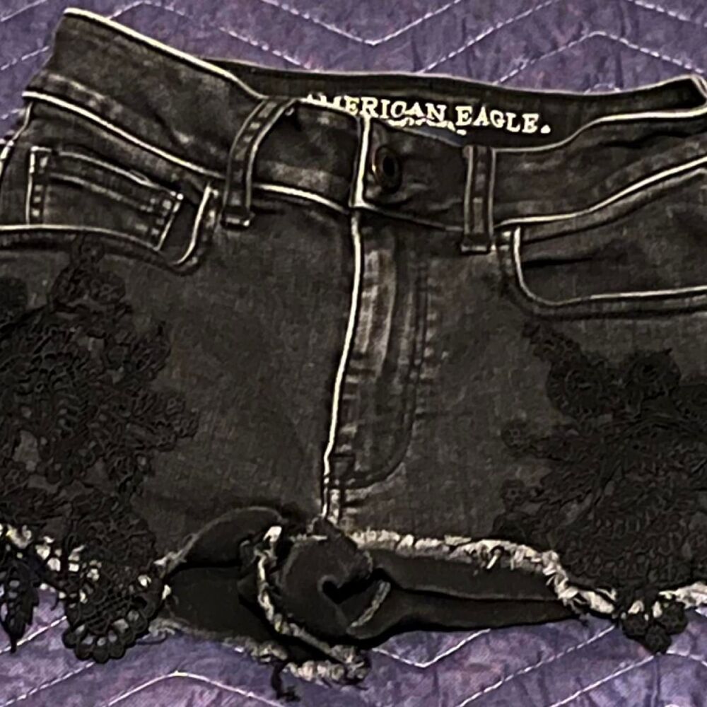American-eagle Women's Black Shorts